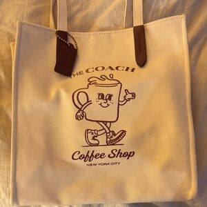 Coach Coffee shop exclusive canvas bag